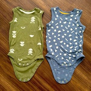Two boys tank onesies